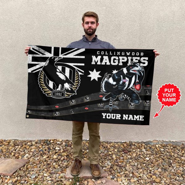 Personalized Collingwood FC 3D House Flag - VANDH 416
