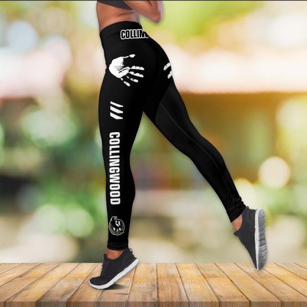 Collingwood FC Hollow Tank Top Leggings - VANDH 345