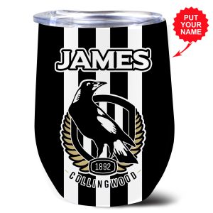 Personalized Collingwood FC Wine Tumbler - VANDH 381
