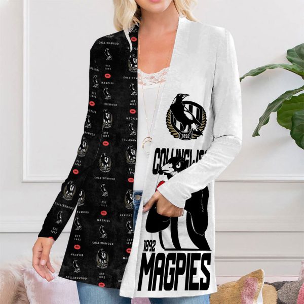 Collingwood FC Women's Patch Pocket Cardigan - VANDH 404