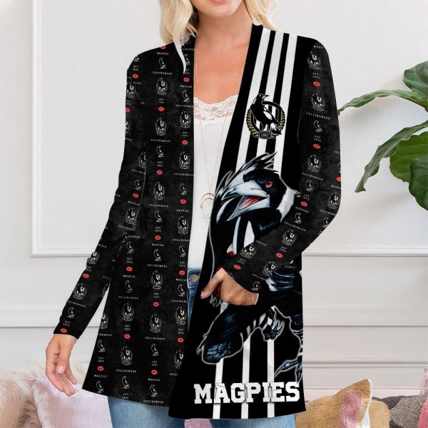 Collingwood FC Women's Patch Pocket Cardigan - VANDH 465