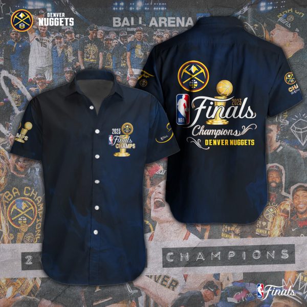 Denver Nuggets Short Sleeve Dress Shirt - TANTN 1072