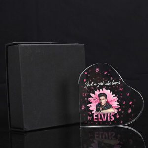 Elvis Presley Heart Shape Acrylic Plaque - TANTN 1308