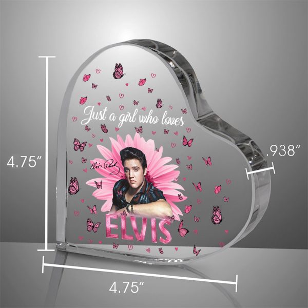 Elvis Presley Heart Shape Acrylic Plaque - TANTN 1308
