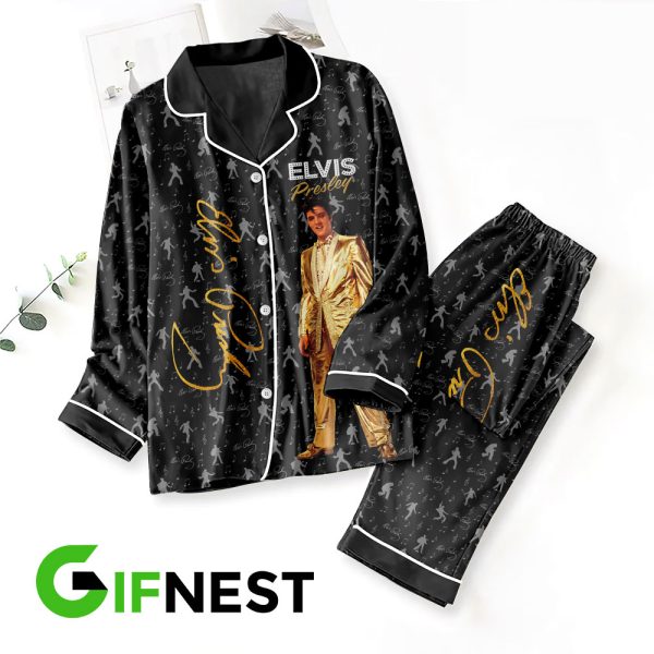 Elvis Presley Button Down Pajamas Set - HOATT 3480
