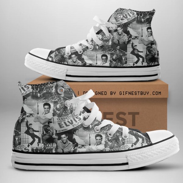 Elvis Presley High Top Canvas Shoes - HOATT 2532