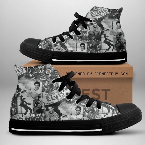 Elvis Presley High Top Canvas Shoes - HOATT 2532
