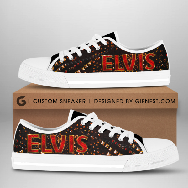 Elvis Presley Low Top Canvas Shoes - HOATT 1091