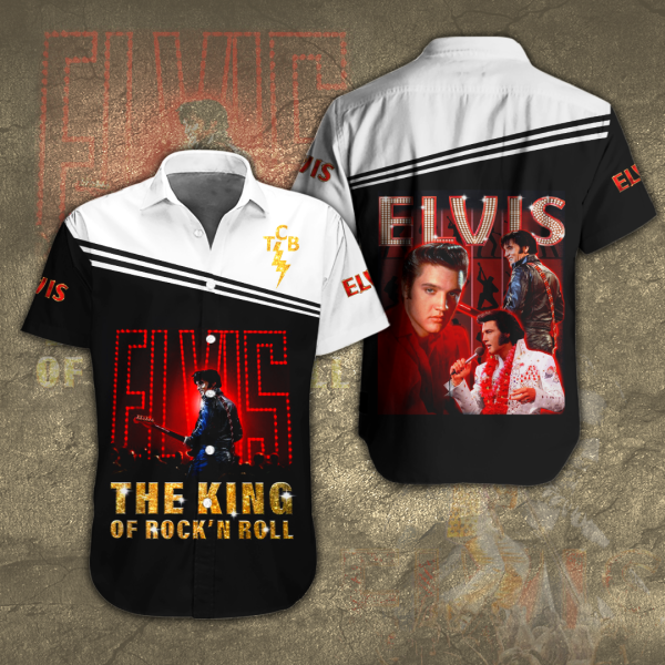 Elvis Presley Short Sleeve Dress Shirt - HOATT 1111