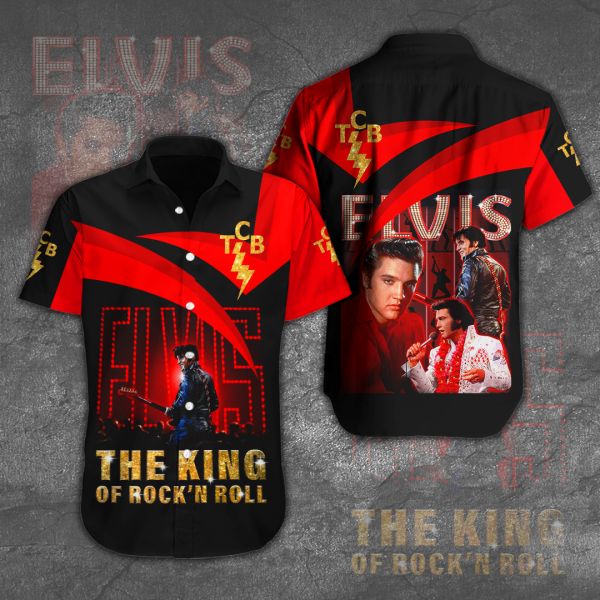 Elvis Presley Short Sleeve Dress Shirt - HOATT 1909
