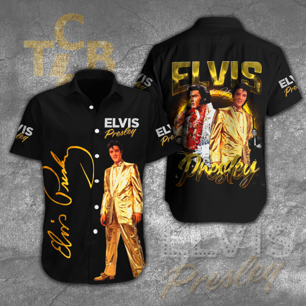 Elvis Presley Short Sleeve Dress Shirt - HOATT 1290