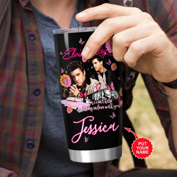 Personalized Elvis Presley Tumbler Cup - VANDH 247