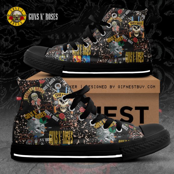 Guns N' Roses High Top Canvas Shoes - TANTN 1421