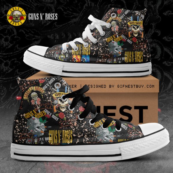 Guns N' Roses High Top Canvas Shoes - TANTN 1421