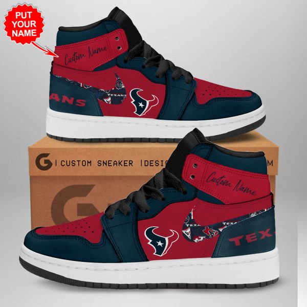 Personalized Houston Texans AJ 1 Sneaker - TANTN 1577