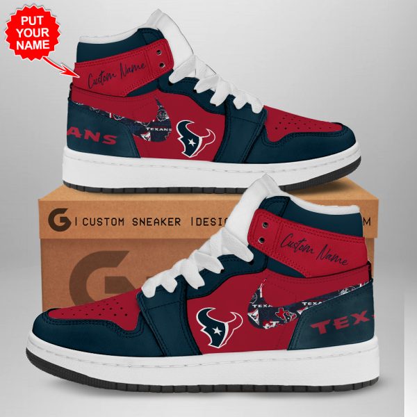 Personalized Houston Texans AJ 1 Sneaker - TANTN 1577