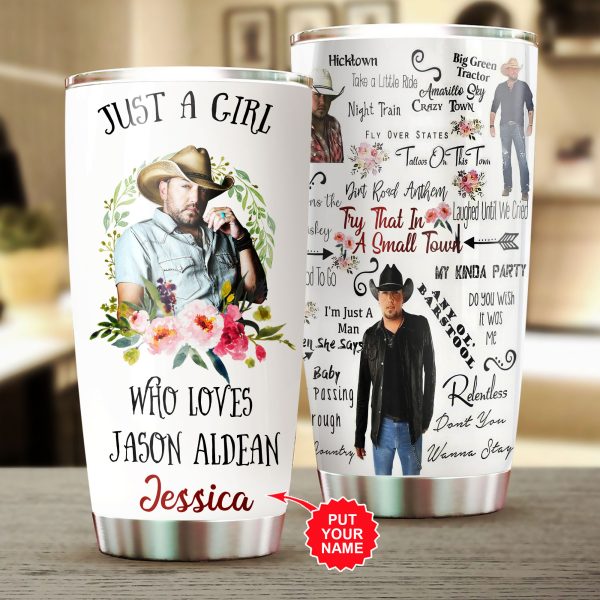Personalized Jason Aldean Tumbler Cup - VANDH 367