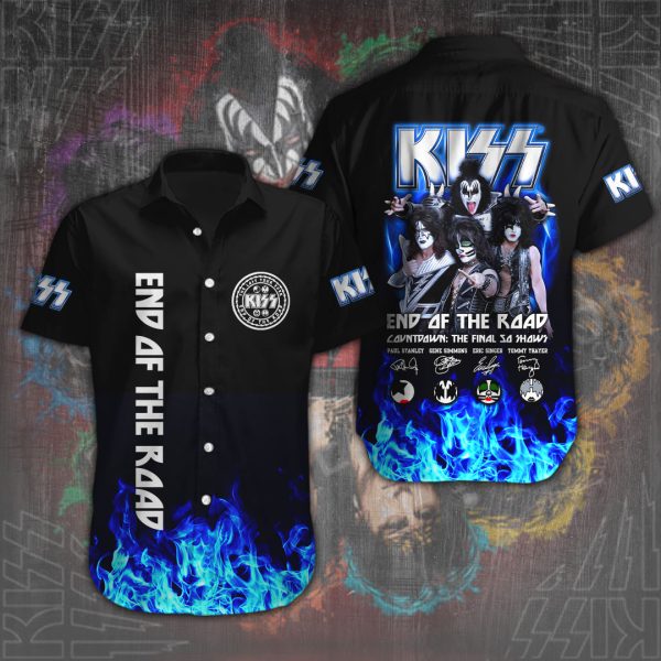 Kiss Band Short Sleeve Dress Shirt - HOATT 3468
