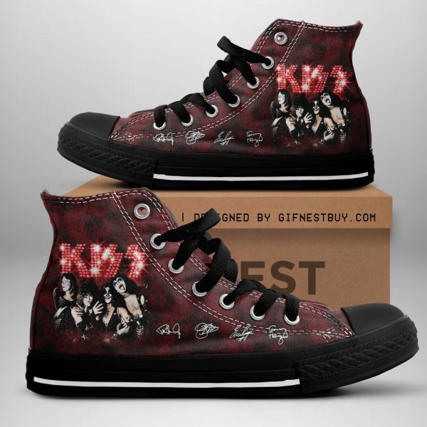 Kiss Band High Top Canvas Shoes - HOATT 3015