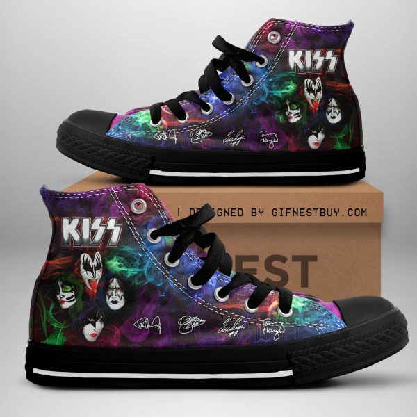 Kiss Band High Top Canvas Shoes - HOATT 3100