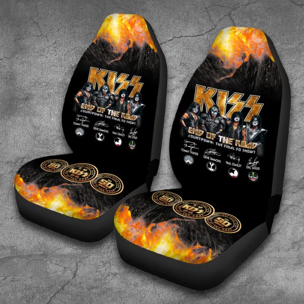 Kiss Band 2PCS Car Seat Cover - HOATT 3168