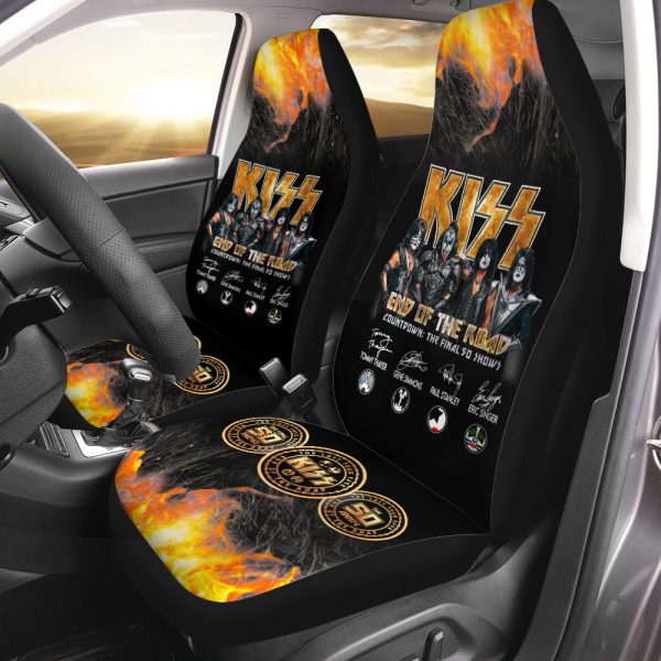Kiss Band 2PCS Car Seat Cover - HOATT 3168