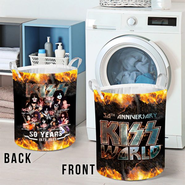 Kiss Band Laundry Basket - HOATT 2913