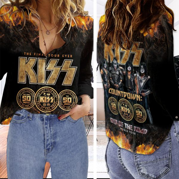 Kiss Band 3D Linen Shirt - HOATT 2921