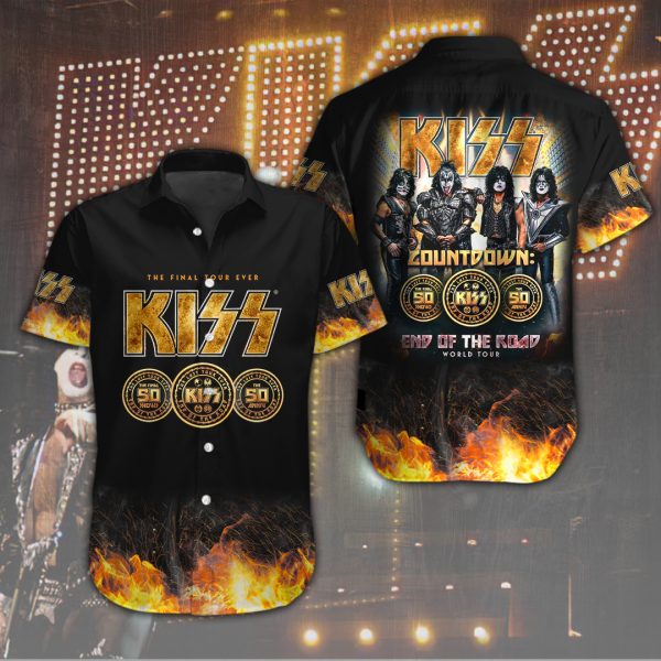 Kiss Band Short Sleeve Dress Shirt - HOATT 2467