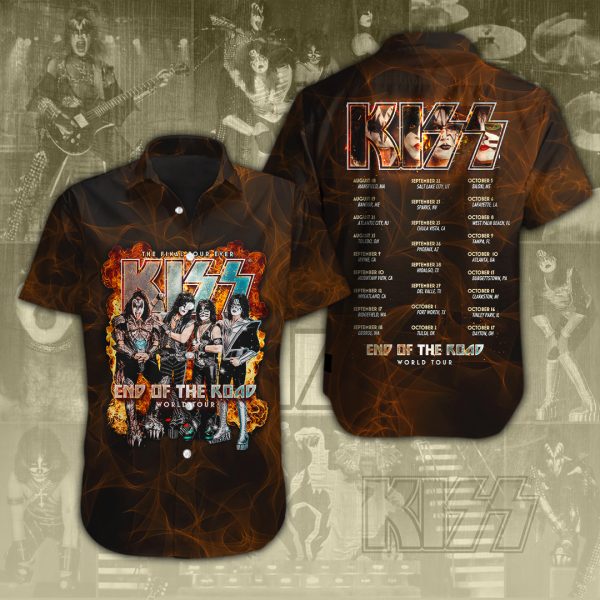Kiss Band Short Sleeve Dress Shirt - HOATT 2473