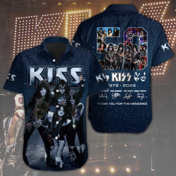 Kiss Band Short Sleeve Dress Shirt - HOATT 2773