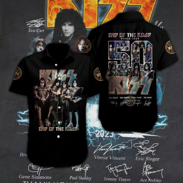 Kiss Band Short Sleeve Dress Shirt - HOATT 3320