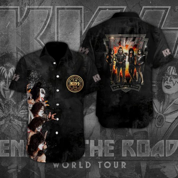 Kiss Band Short Sleeve Dress Shirt - HOATT 3467
