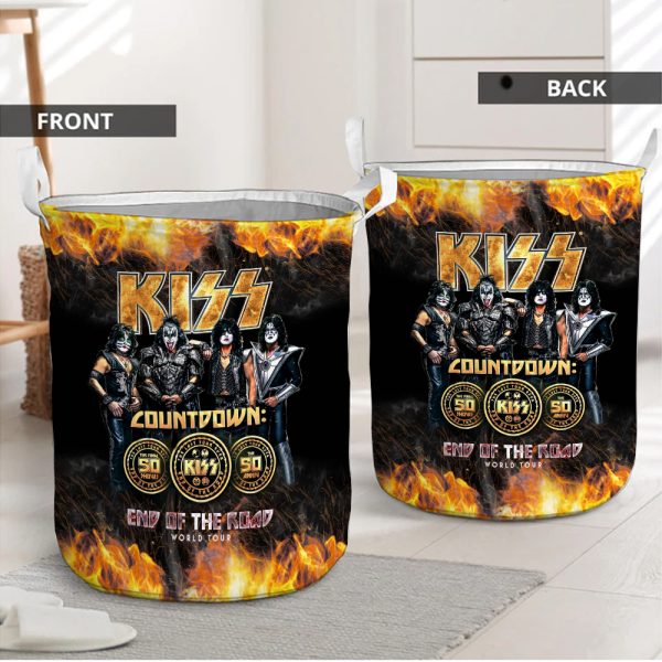 Kiss Band Laundry Basket - HOATT 2748