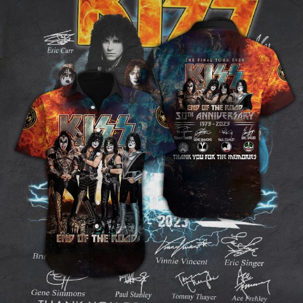 Kiss Band Short Sleeve Dress Shirt - HOATT 2462