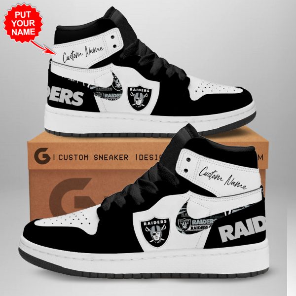 Personalized Las Vegas Raiders AJ 1 Sneaker - TANTN 1544