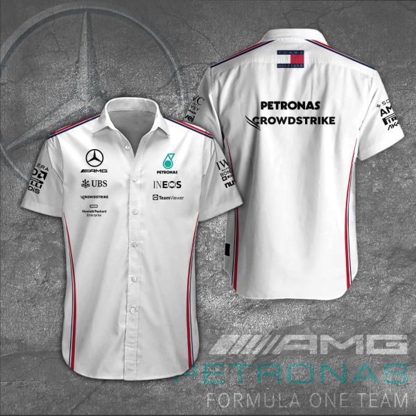 Mercedes-AMG Petronas F1 Short Sleeve Dress Shirt - HOATT 2319