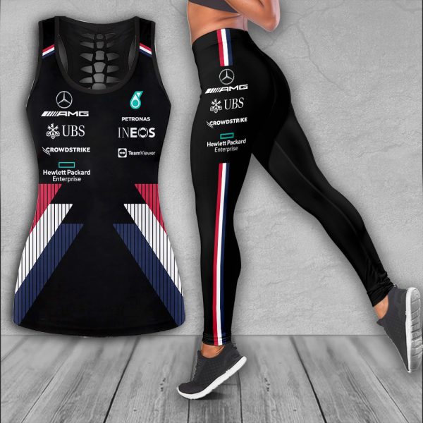 Mercedes-AMG Petronas F1 Hollow Tank Top Leggings - HOATT 2431