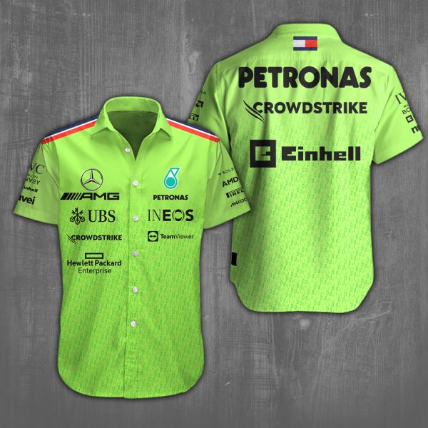Mercedes-AMG Petronas F1 Short Sleeve Dress Shirt - HOATT 2391