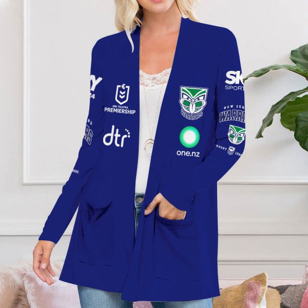 New Zealand Warriors Women's Patch Pocket Cardigan 1- VANDH 455