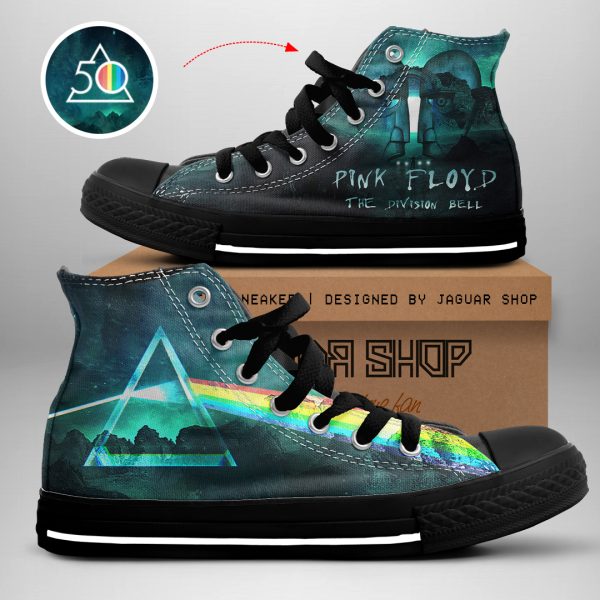 Pink Floyd High Top Canvas Shoes - NGHIAVT 0079
