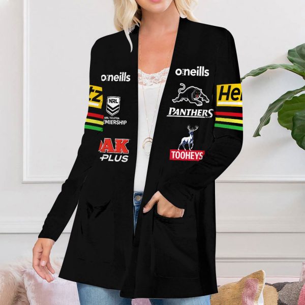 Penrith Panthers Women's Patch Pocket Cardigan - VANDH 481