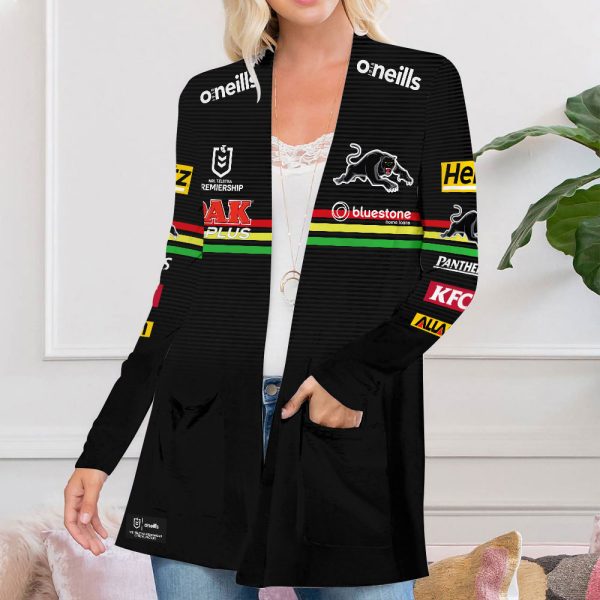 Penrith Panthers Women's Patch Pocket Cardigan - VANDH 459
