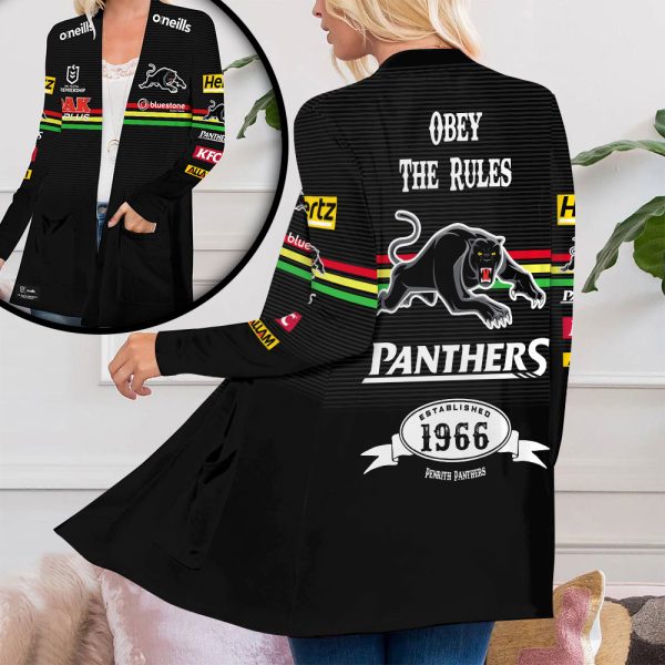 Penrith Panthers Women's Patch Pocket Cardigan - VANDH 459