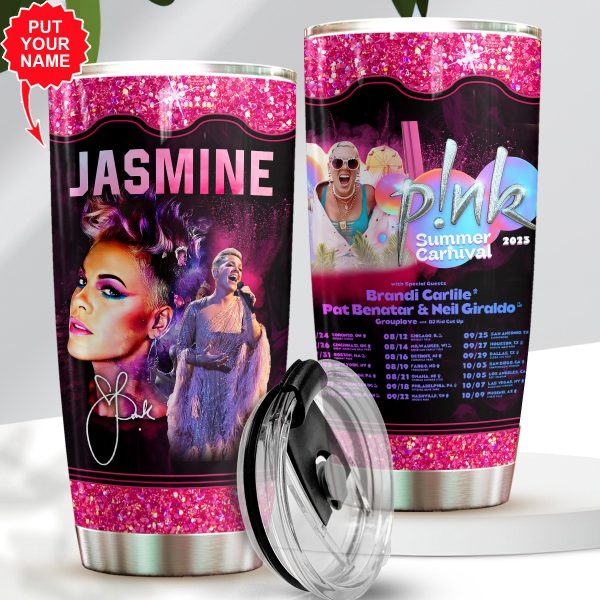 Personalized P!nk Tumbler Cup - VANDH 299