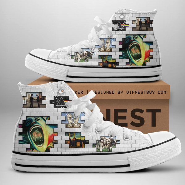 Pink Floyd High Top Canvas Shoes - HOATT 2714