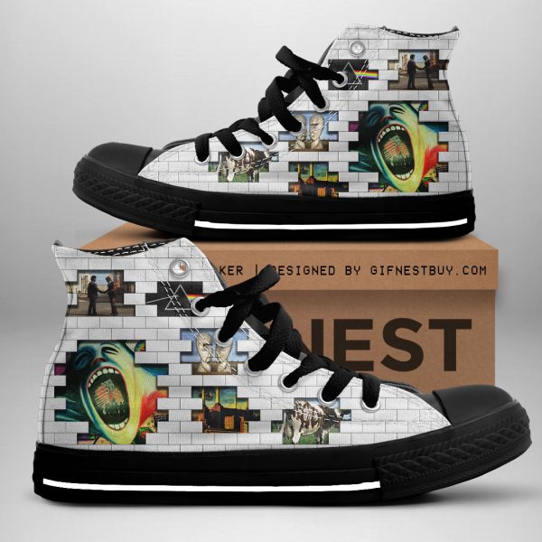 Pink Floyd High Top Canvas Shoes - HOATT 2714