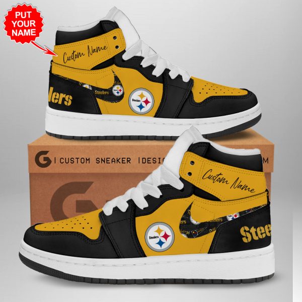 Personalized Pittsburgh Steelers AJ 1 Sneaker - TANTN 1576
