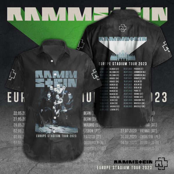 Rammstein Short Sleeve Dress Shirt - TANTN 1391