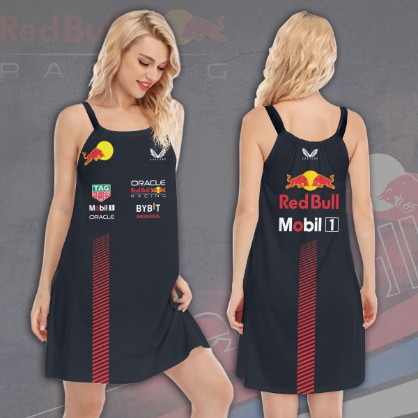 Red Bull Racing F1 Women's Sleeveless Cami Dress - HOATT 2988